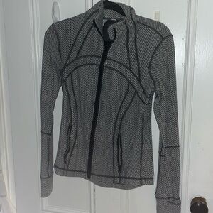 Lulu gray fitted zip up